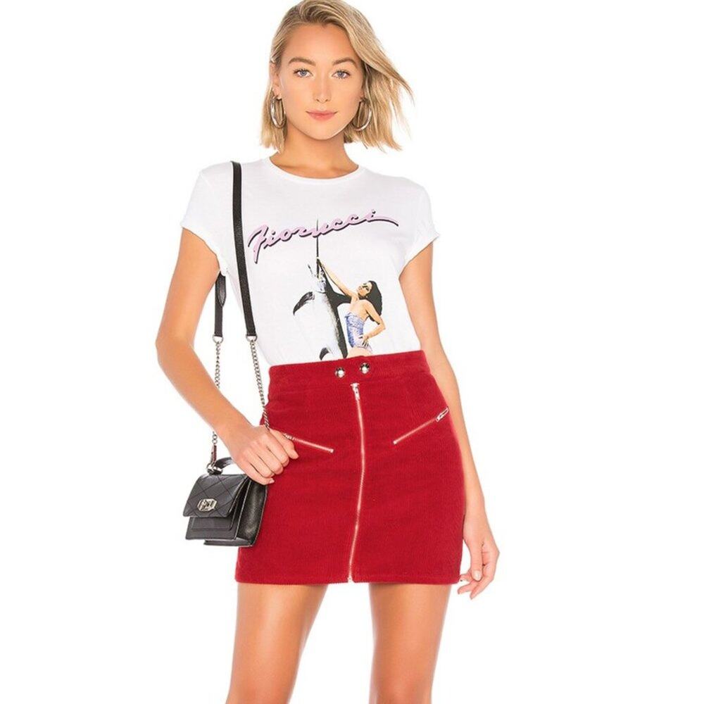 Revolve x by the way Malika Corduroy Mini Skirt NWT Size Small